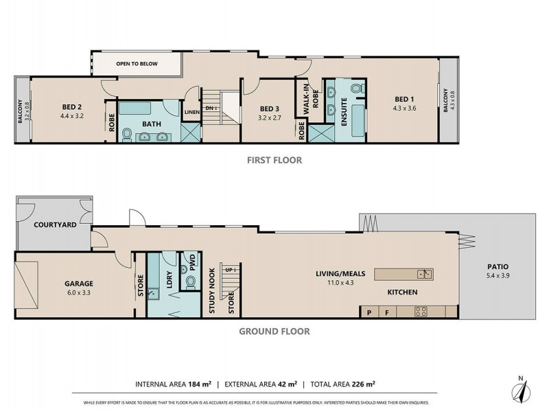 1/65 Albion Avenue, Miami QLD 4220 Floorplan