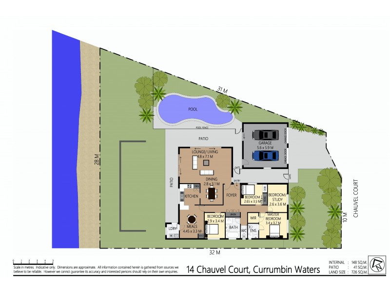 14 Chauvel Court, Currumbin Waters QLD 4223 Floorplan