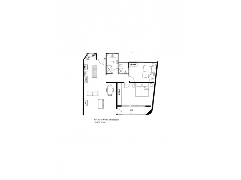 501/40 Surf Parade, Broadbeach QLD 4218 Floorplan