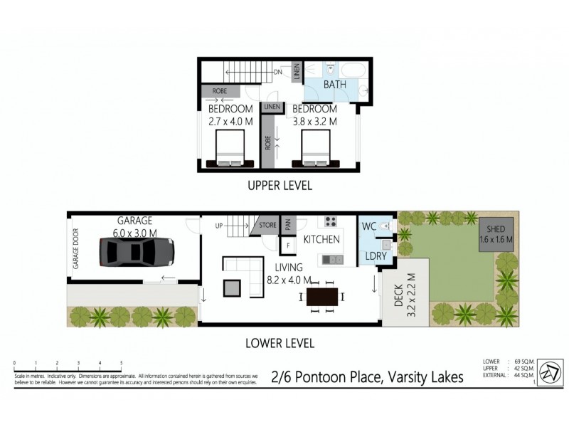 2/6 Pontoon Place, Varsity Lakes QLD 4227 Floorplan