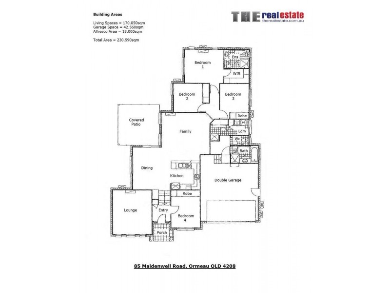 85 Maidenwell Road, Ormeau QLD 4208 Floorplan