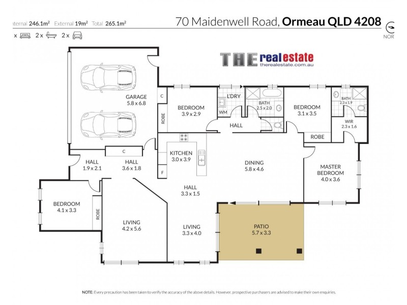 70 Maidenwell Road, Ormeau QLD 4208 Floorplan