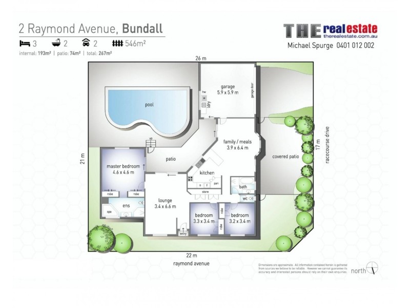 2 Raymond Avenue, Bundall QLD 4217 Floorplan