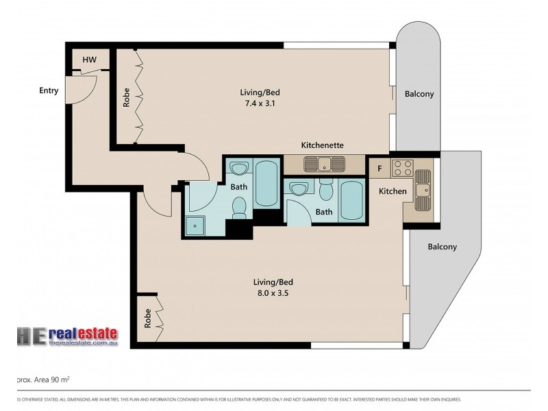 2103/18 Hanlan Street, Surfers Paradise QLD 4217 Floorplan