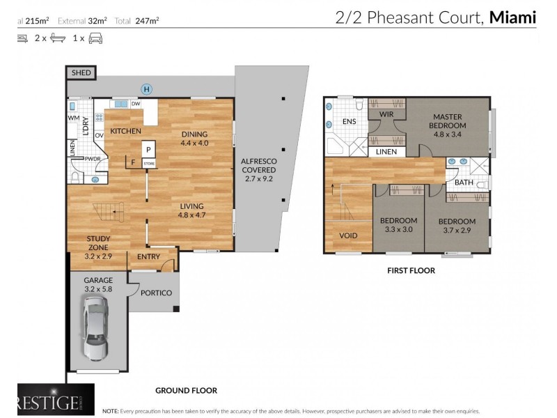 2/2 Pheasant Court, Miami QLD 4220 Floorplan