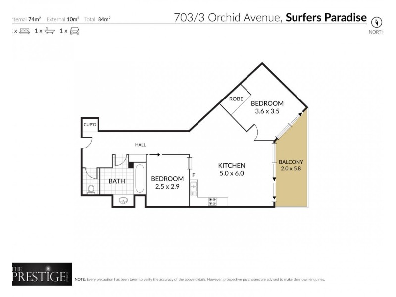 703/3 Orchid Avenue, Surfers Paradise QLD 4217 Floorplan