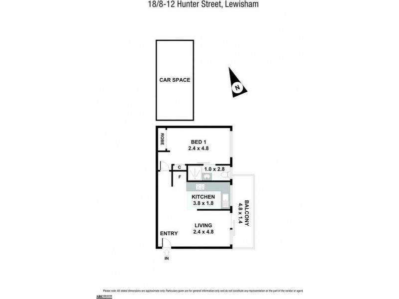 18/8-12 Hunter Street, Lewisham NSW 2049 Floorplan