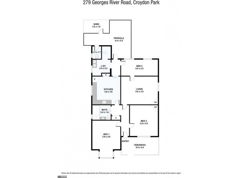 279 Georges River Road, Croydon Park NSW 2133 Floorplan
