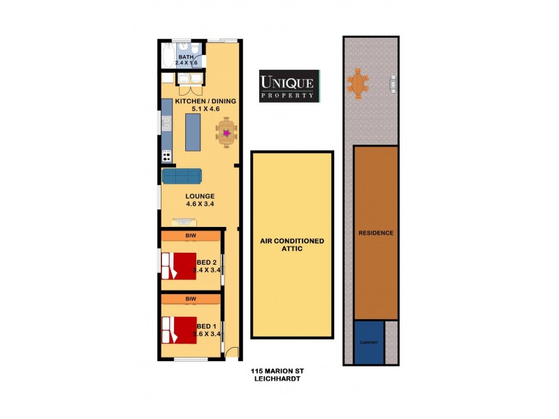 115 Marion Street, Leichhardt NSW 2040 Floorplan