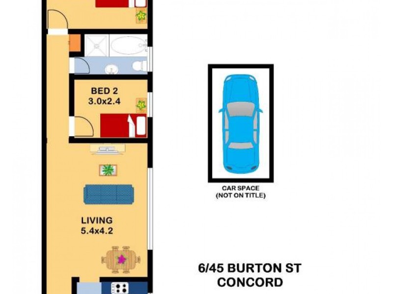 6/45 Burton Street, Concord NSW 2137 Floorplan