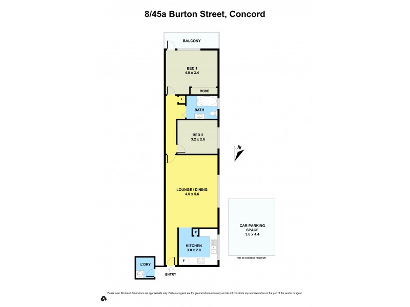 8/45a Burton Street, Concord NSW 2137 Floorplan