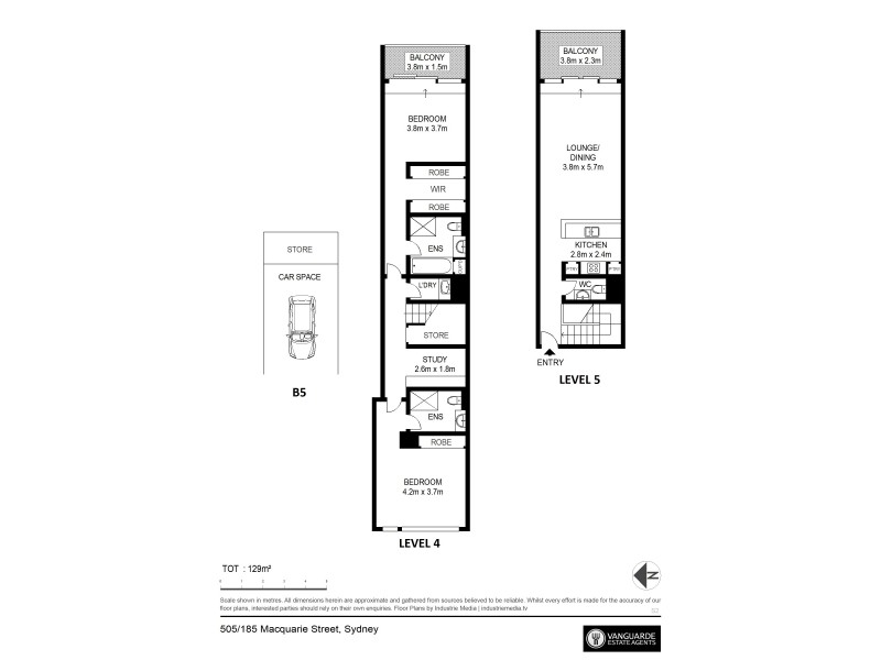 505/185 Macquarie Street, Sydney NSW 2000 Floorplan