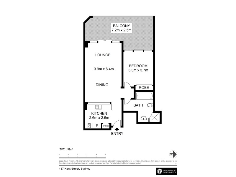 205/187 Kent Street, Sydney NSW 2000 Floorplan