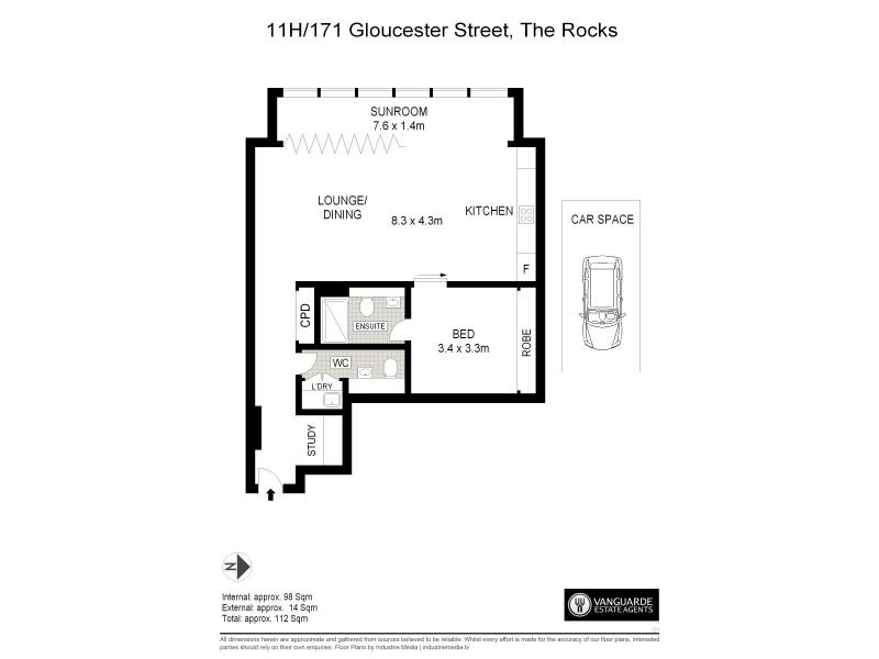 11H/171 Gloucester Street, Sydney NSW 2000 Floorplan