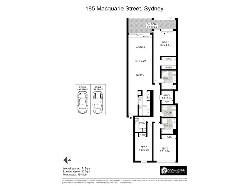 904/185 Macquarie Street, Sydney NSW 2000 Floorplan