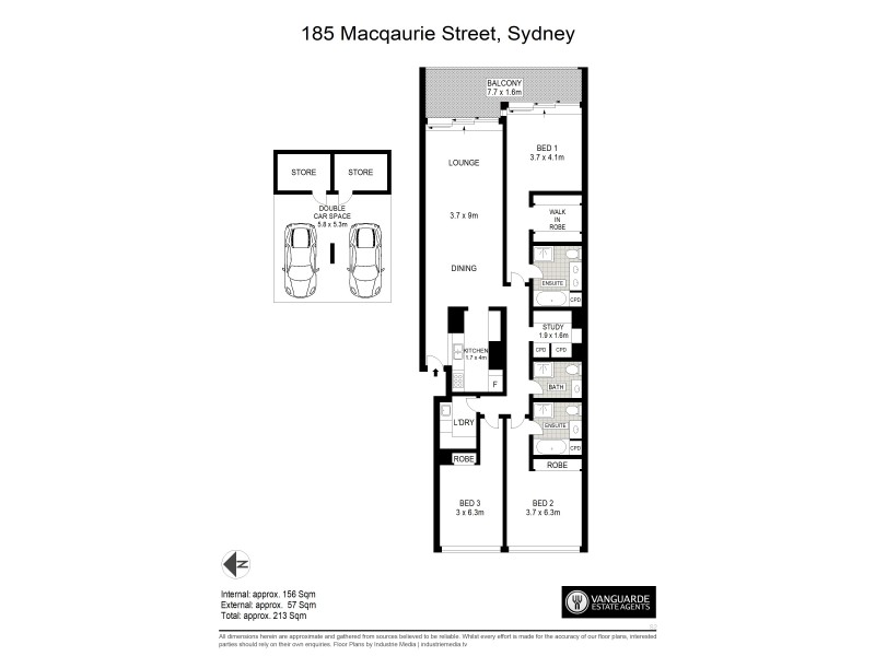 1104/185 Macquarie Street, Sydney NSW 2000 Floorplan