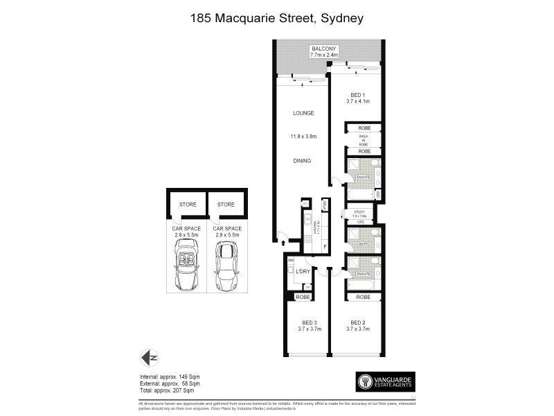 802/185 Macquarie Street, Sydney NSW 2000 Floorplan