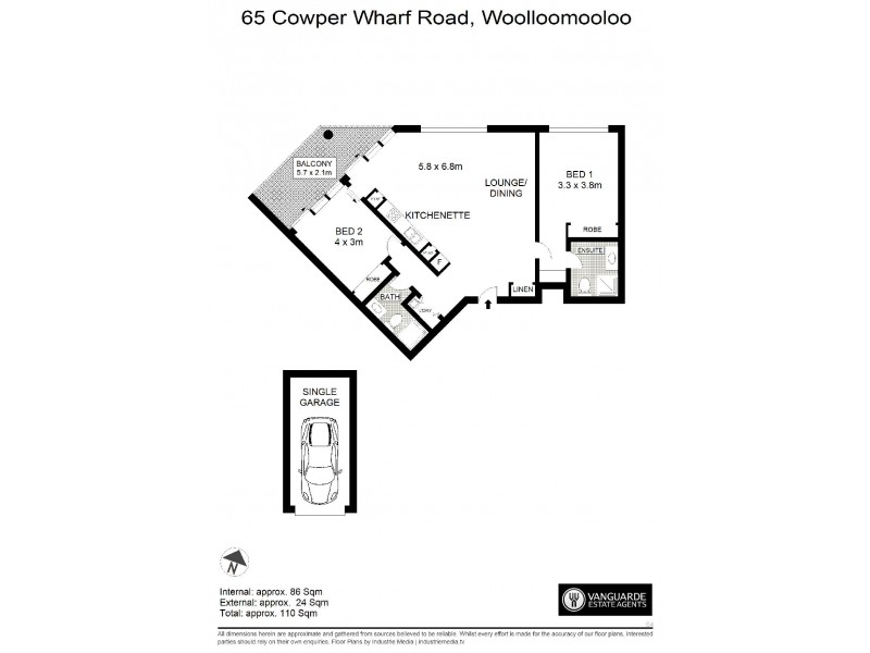 65 Cowper Wharf Road, Woolloomooloo NSW 2011 Floorplan