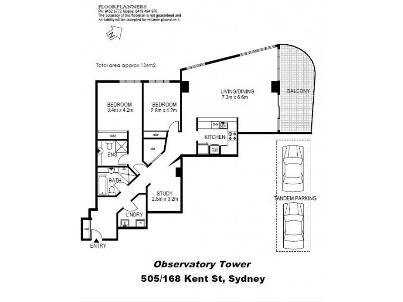 505/168 Kent Street, Sydney NSW 2000 Floorplan
