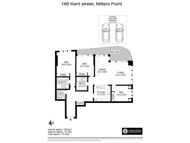 2208/168 Kent Street, Sydney NSW 2000 Floorplan