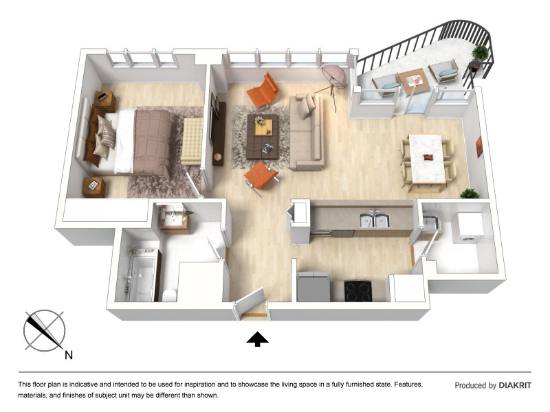 1707/168 Kent Street, Sydney NSW 2000 Floorplan