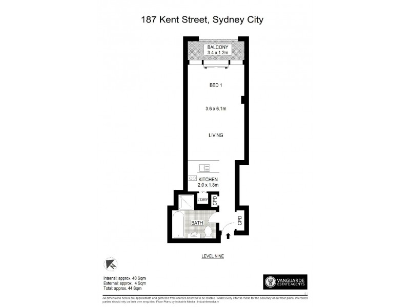 512/187 Kent Street, Sydney NSW 2000 Floorplan