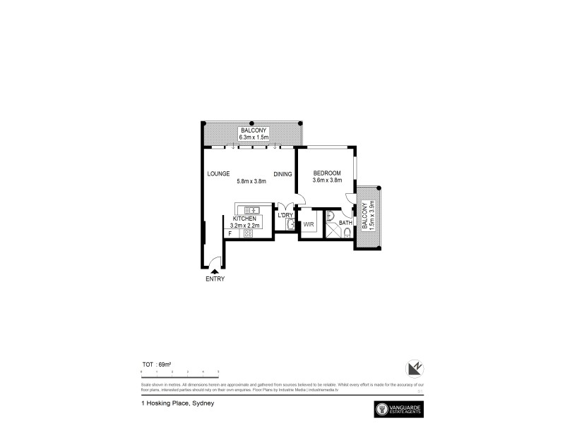 1 Hosking Place, Sydney NSW 2000 Floorplan