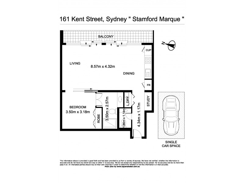 11B/161 Kent Street, Sydney NSW 2000 Floorplan