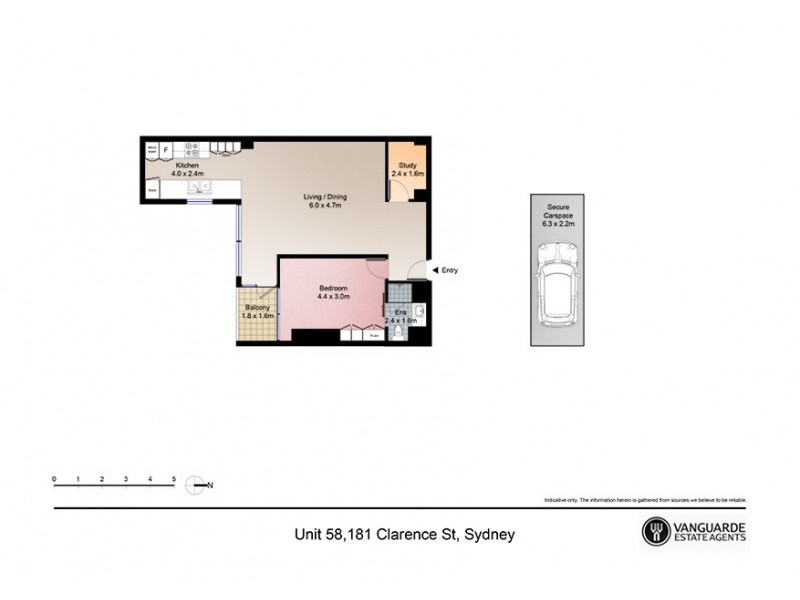 58/177-181 Clarence Street, Sydney NSW 2000 Floorplan