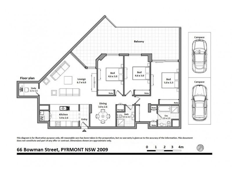 66 Bowman Street, Pyrmont NSW 2009 Floorplan