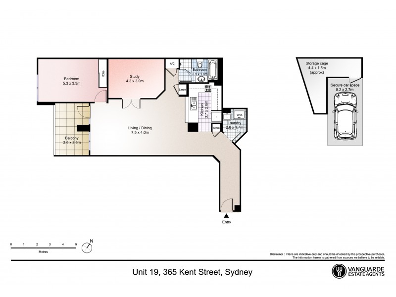 19/365 Kent Street, Sydney NSW 2000 Floorplan