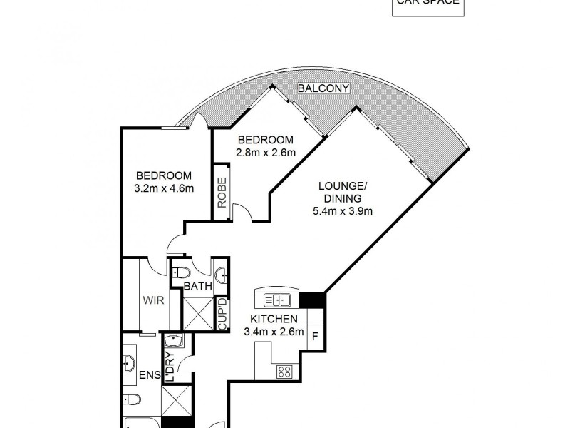 2101/183 Kent Street, Sydney NSW 2000 Floorplan