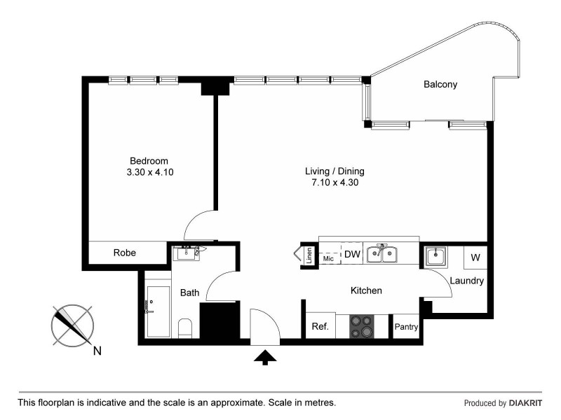 2306/168 Kent Street, Sydney NSW 2000 Floorplan