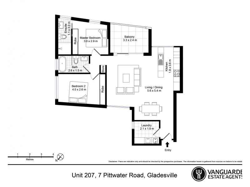 207/7 Pittwater Road, Gladesville NSW 2111 Floorplan