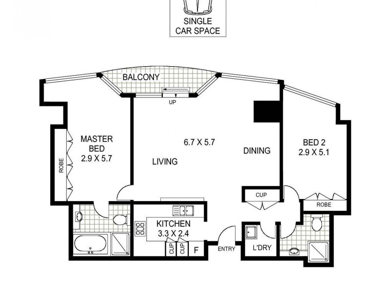 905/127 Kent Street, Sydney NSW 2000 Floorplan
