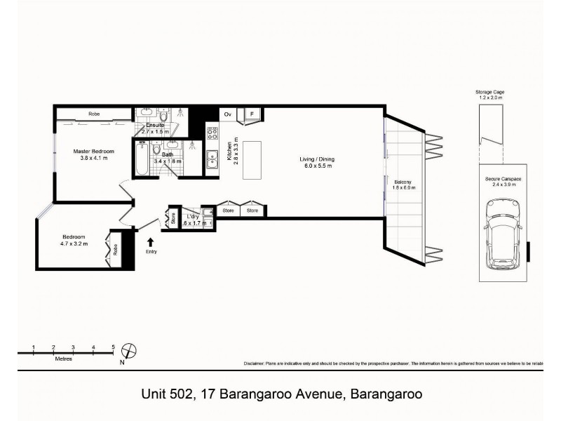 502/17 Barangaroo Avenue, Barangaroo NSW 2000 Floorplan