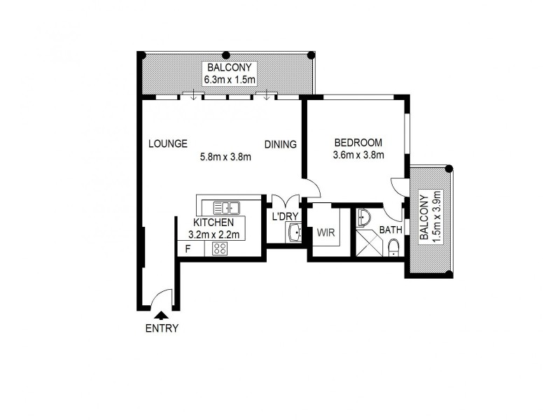 1 Hosking Place, Sydney NSW 2000 Floorplan