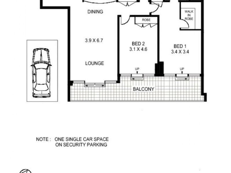 1102/183 Kent Street, Sydney NSW 2000 Floorplan