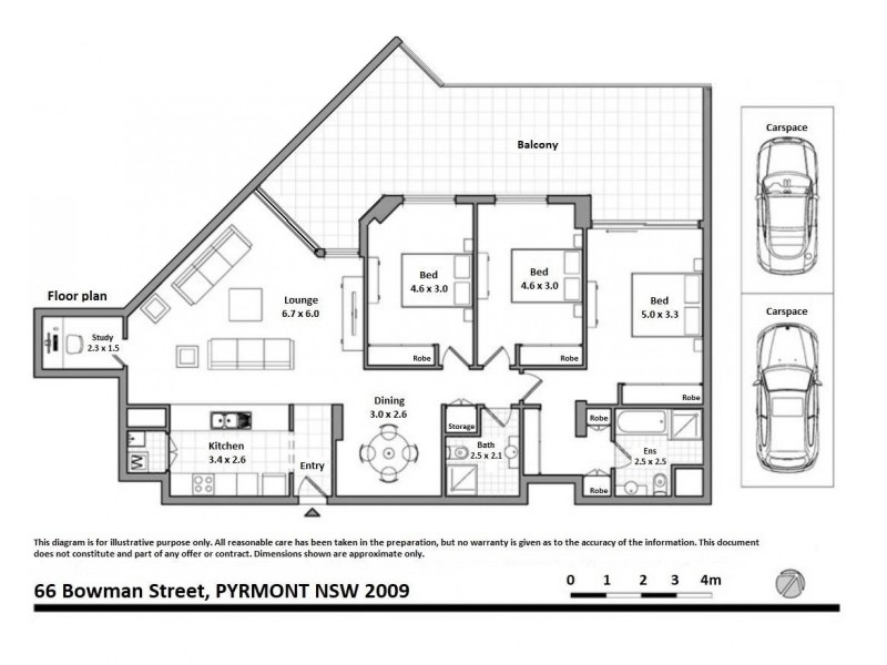 66 Bowman Street, Pyrmont NSW 2009 Floorplan
