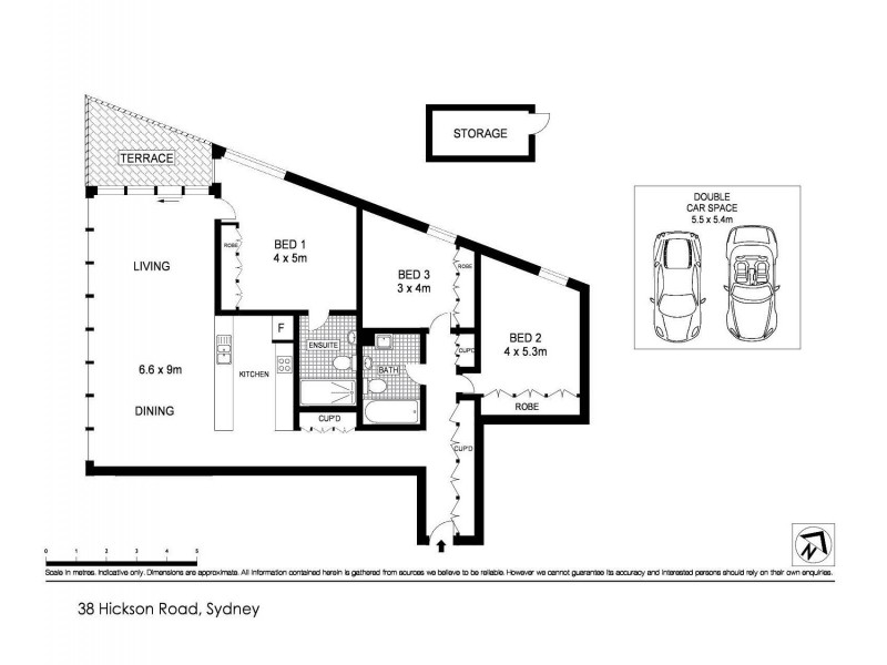 505/38 Hickson Road, Sydney NSW 2000 Floorplan