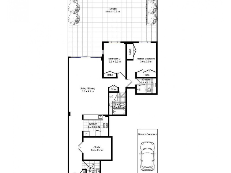 302/168  Kent Street, Millers Point NSW 2000 Floorplan
