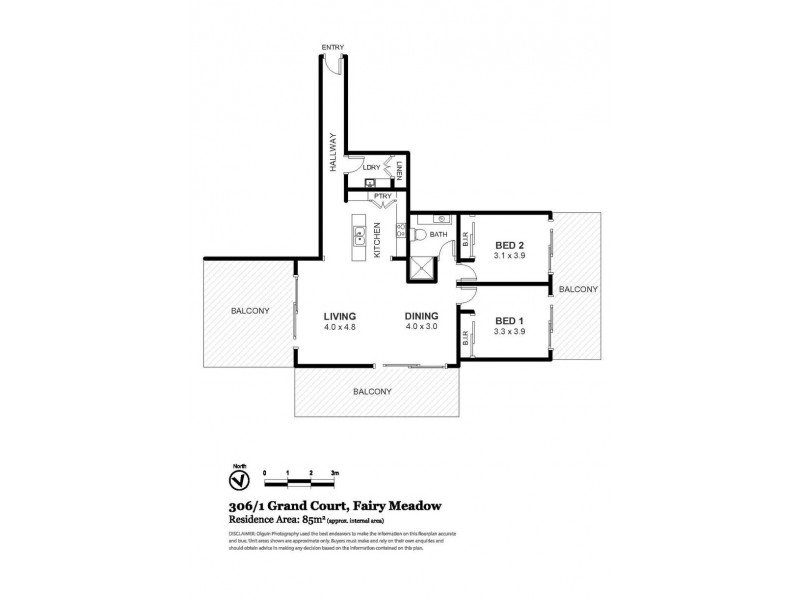 306/1 Grand Court, Fairy Meadow NSW 2519 Floorplan