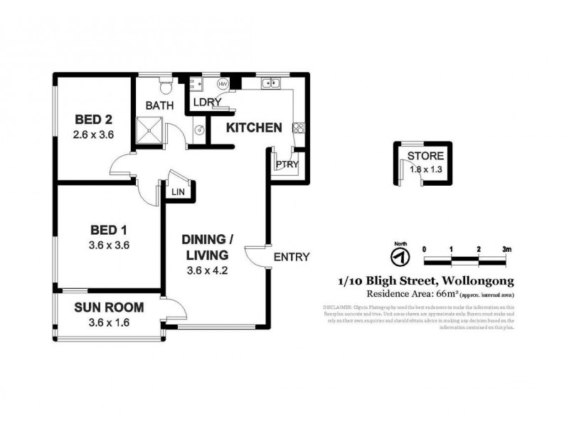1/10 Bligh Street, Wollongong NSW 2500 Floorplan