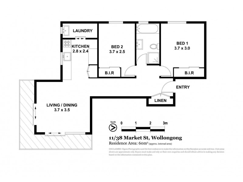 11/38 Market Street, Wollongong NSW 2500 Floorplan