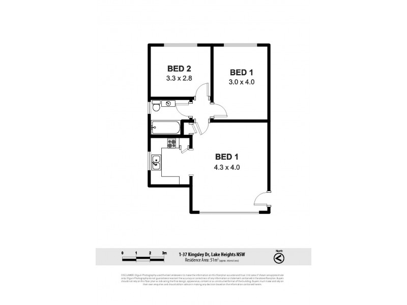 1/37 Kingsley Drive, Lake Heights NSW 2502 Floorplan