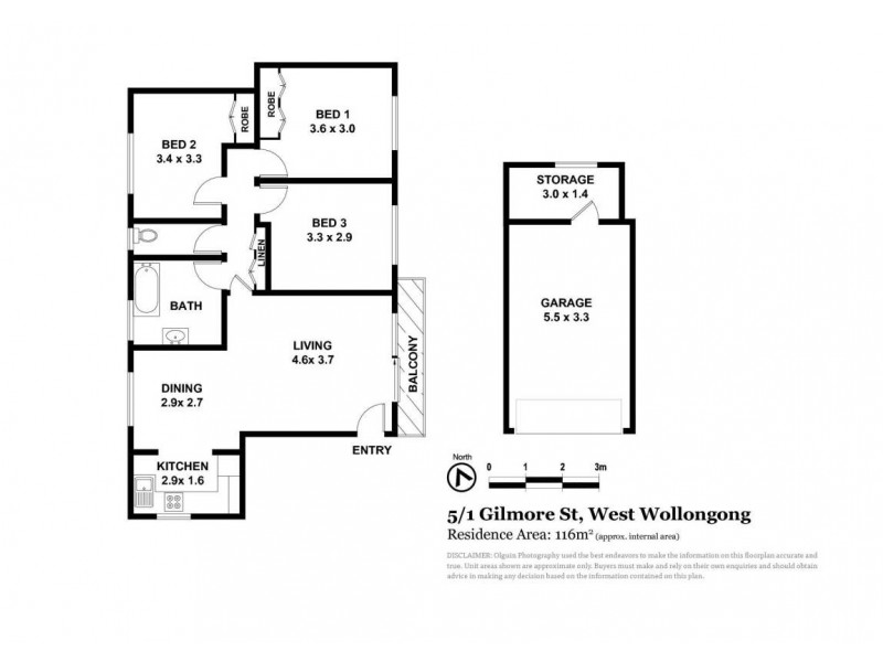 5/1 Gilmore Street, West Wollongong NSW 2500 Floorplan
