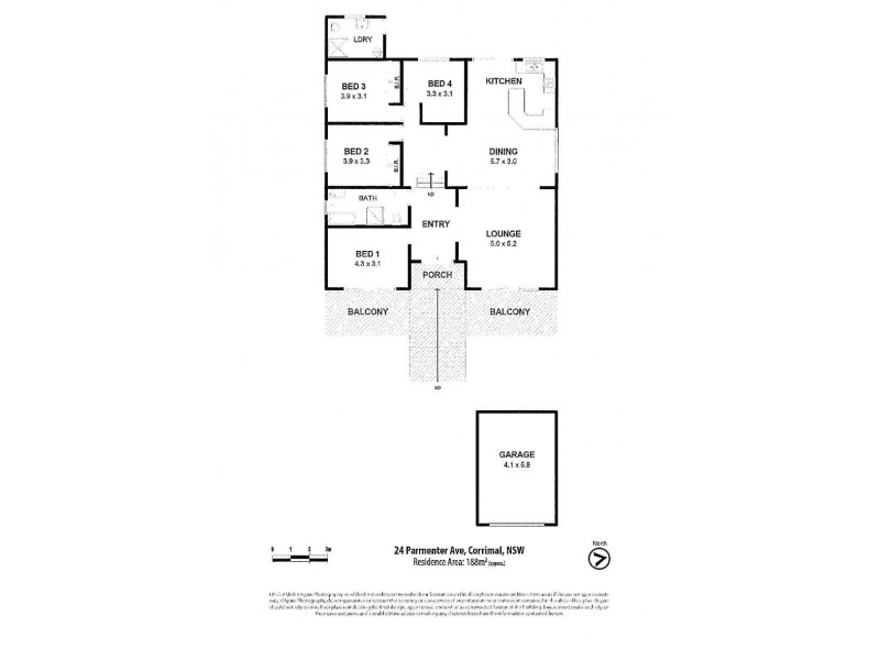 24 Parmenter Avenue, Corrimal NSW 2518 Floorplan