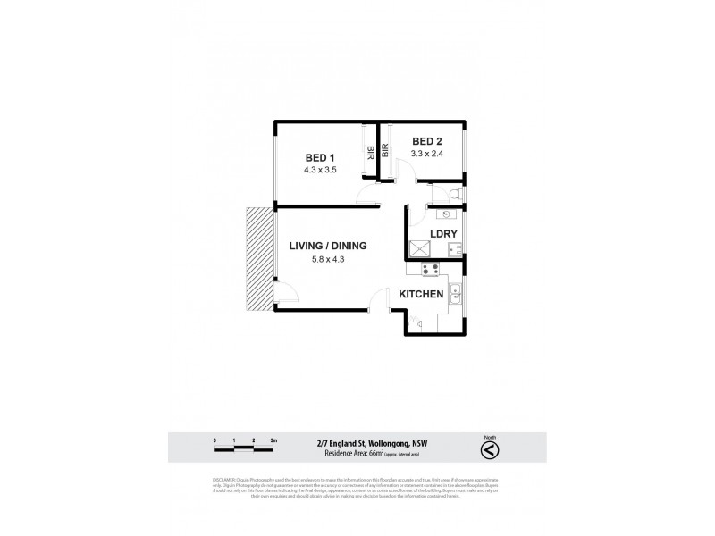 2/7 England Street, Gwynneville NSW 2500 Floorplan