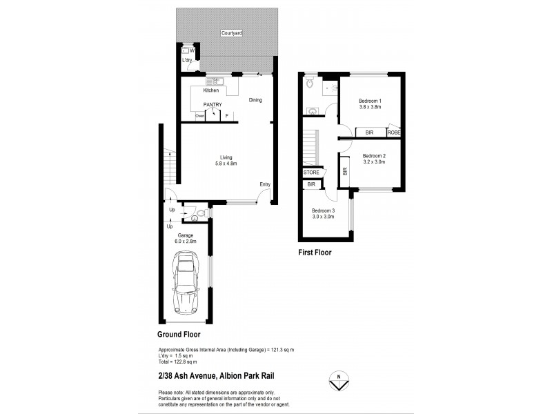 2/36-38 Ash Avenue, Albion Park Rail NSW 2527 Floorplan