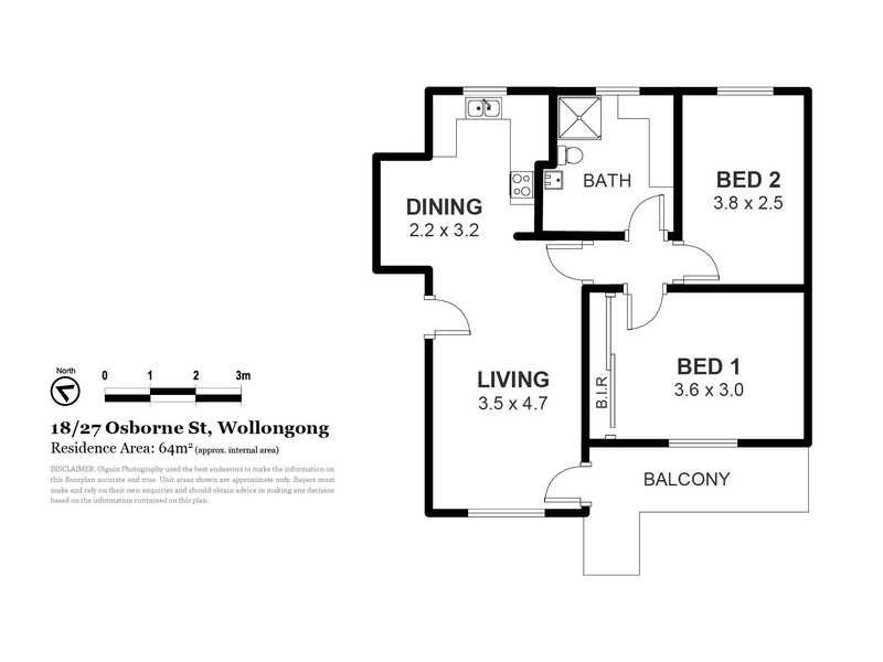 18/27 Osborne Street, Wollongong NSW 2500 Floorplan